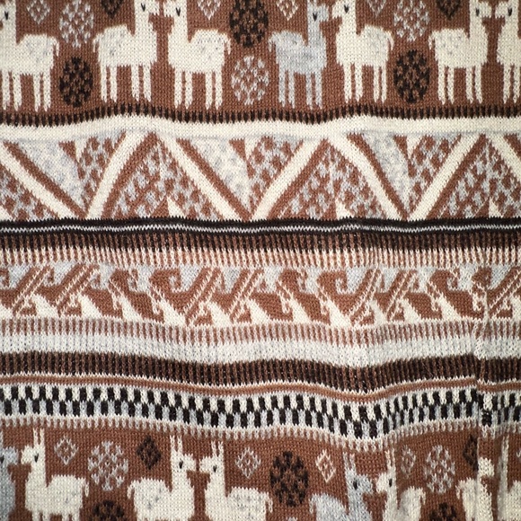 Organic Cotton Knit Llama Toddler Jumpsuit - Picture 4 of 5